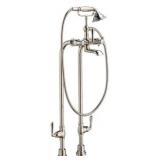 DXV Platinum Nickel Floor Mount Tub Filler