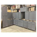 15Pc Silvercreek Platinum Shaker 36' Kitchen