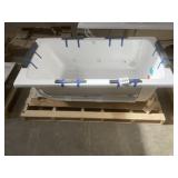 66' x 36' 6-Jet Acrylic Bathtub in White