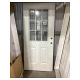 36' x 80' RH Fiberglass MV 9-Lite Ext. Door Panel