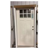 36' x 80' LH Fiberglass Craftsman Exterior Door