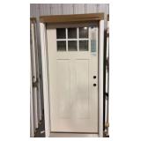 36' x 80' LH Fiberglass Craftsman Exterior Door