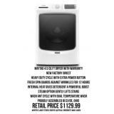 Maytag 4.5 Cu.Ft. Dryer With Warranty