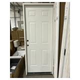32' x 80' RH Steel 6-Panel Exterior Door