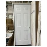 32' x 80' LH Steel 6-Panel Exterior Door