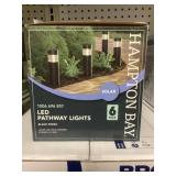 (6) Hampton Bay LED Pathway Lights In Black