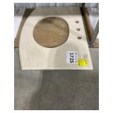 30' x 22' Sinkless Vanity Top