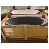 71' Aquabella Opal Quiz Bathtub In Dark Grey