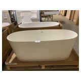 65' Aquabella Vars Bathtub In Gloss White