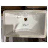 18' x 12' Ceramic Single Bowl Undermount Sink x 2