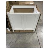 30' x 18' Polar Bear Single Sink Vanity Base