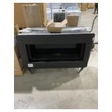 43'L Ventless Linear Fireplace in Black