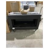 43'L Ventless Linear Fireplace in Black