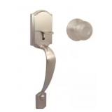 Defiantï¿½ Entry Door Handle in Satin Nickel