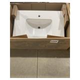 34' x 23' Single Bowl Vanity Top in White