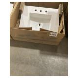 28' x 23' Single Sink Vanity Top in White