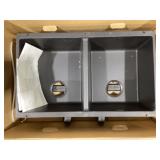 30' x 18' Undermount Silgrant Sink in Black