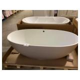 67' Acquabella Brown Freestanding Solid Stone Tub