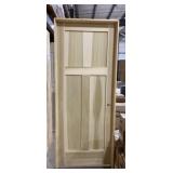 30' x 80' LH Poplar 3-Panel Interior Door