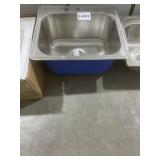 25' x 22' Drop-In SS Single Bowl Sink