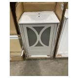 25' x 19' Light Gray Vanity with Single Sink Top