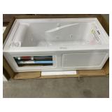 60' x 32' LH Acrylic Bathtub in White with Jets