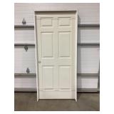 30' x 80' MDF 6-Panel RH Interior Door