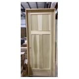 36' x 80' RH Poplar 3-Panel Interior Door
