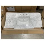 49' x 21' Single Sink Vanity Top in Marble