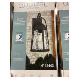 Quoizelï¿½ 1-Bulb Wall Lantern in Black x 2