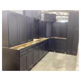 Silvercreek Midnight Black Shaker 36' Kitchen