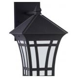 SeaGullï¿½ 1-Bulb Outdoor Wall Sconce in Black