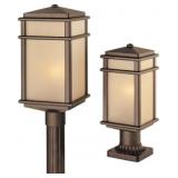 Feissï¿½ 1-Bulb Outdoor Post Lantern in Bronze
