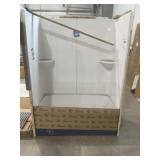 54' x 73' LH Fiberglass Tub/Shower Surround