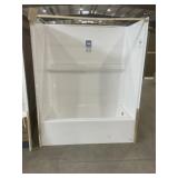 60' x 74' RH Fiberglass Tub/Shower Surround