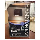 Hampton Bay LED Deck/Step Lights In Bronze x4