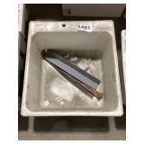 25' x 23' Composite Utility Sink in White