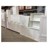 White Garage Cabinet x 12Pcs