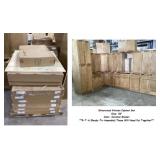 15Pc RTA Silvercreek 36' Caramel Shaker Kitchen