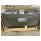 61' Single Bowl Vanity Gray