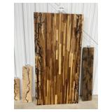 Lichtenburg Burn Teak Butcher Block Island Top