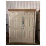 60' x 80' LH Exterior Outswing Double Door