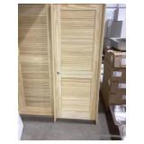 30' x 80' LH Poplar 2-Panel Vented Interior Door
