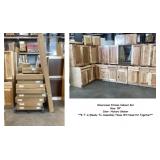 15Pc RTA Silvercreek 30' Hickory Shaker Kitchen