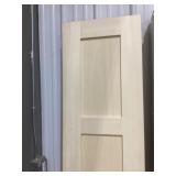 18' x 80' 2-Panel Solid Wood Door Slab x 2Pcs