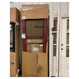 32' x 84' Cranberry Storm Door x 2