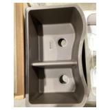 33' x 20' Silgrant Undermount Double Bowl Sink