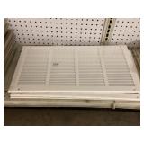 20' x 10' White Vent Covers x4
