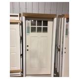 36' x 80' RH Fiberglass Craftsman Exterior Door