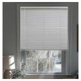 42' x 36' Vinyl Mini Blinds in Midnight White x2